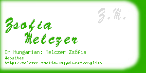 zsofia melczer business card