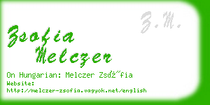 zsofia melczer business card